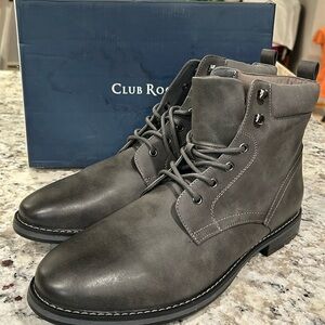 NIB Club Room Lace Up Boots Size 13M